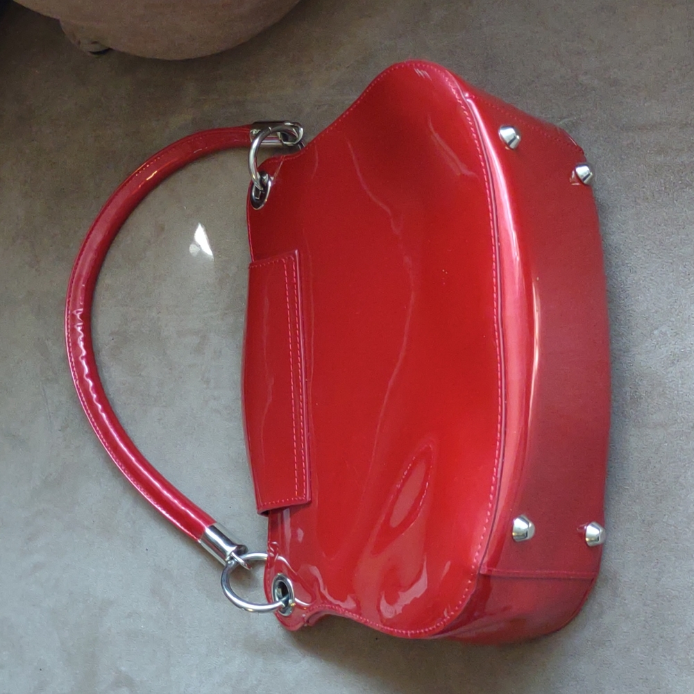 Beijo Red Patent Leather Bag - Picture 4 of 8